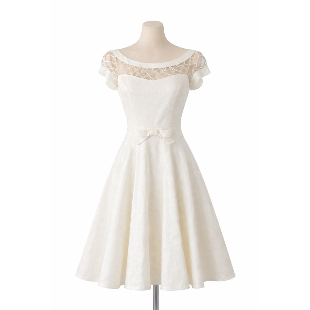 Medium – Tatyana Alika Circle Dress in Shimmery White – NWT